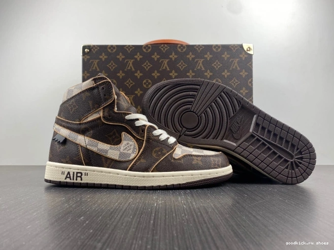LV x Air OFF-WHITE Jordan 1 0818